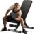 Adjustable Weight Bench for Home Gym, Foldable Incline Decline Sit-Up Bench Workout Equipment for Full Body Strength Training, 795LBS Capacity for Chest, Shoulders, Arms
