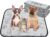 Qeils Reusable Puppy Pads, 2 Pack Washable Pee Pads for Dogs, Waterproof Non Slip Wee Wee pad, Absorbent and Leakproof Training Mats for Potty, Crate, Playpen, Bed, Sofa, 18″x 24″