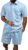 Men’s 2 Pieces Outfits Casual Polo Shirt and Shorts Set Collar Athletic Jogging Summer Tracksuit