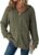Dokotoo Women’s Full Zip Up Hoodies Waffle Knit Long Sleeve Drawstring Casual Sweatshirt Hooded Tops