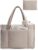 BAGSMART Tote Bag for Women, 2Pc Puffer Tote Bag with Zipper, Quilted Work Tote Teacher Bag Shoulder Handbag | Beach Tote, Diaper Bag Tote, for Travel, Gym, Lightweight, Fit 15.6″ Laptop, 21L Medium Tote
