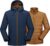 33,000ft Men’s Waterproof 3-in-1 Ski Jacket, Warm Mountain Windbreaker Snow Rain Jackets Winter Coat with Puffer Jacket