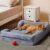 WNPETHOME Dog Beds for Large Sized Dogs, Washable Orthopedic Dog Couch Sofa Bed with Waterproof Lining & Non-Skid Bottom for Pet Sleeping