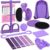 9-in-1 Home Workout Equipment for Women, Pedal Resistance Band with Handle, Thigh Master, Core Sliders & Exercise Bands with Workout Guide, Beginner Starter Kit for Ab Workout & Body Toning
