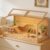 Hamster Cage: Wooden Small Animal Cage with Warm Light – 40Inch Extra Large Clear Hamster House Chewy Proof with Two Openable Breathable Top