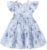 YOUNGER TREE Toddler Baby Girl Boho Dress Linen Ruffle Sleeveless Casual Dress Kids Solid Floral Summer Beach Sundress