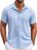 COOFANDY Mens Button Down Short Sleeve Shirt Casual Shirts Summer Beach Textured Shirts with Pocket