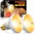 MIXJOY 150W Reptile Heat Lamp Bulbs, 2Pack Heat Lamp Bulbs for Reptiles Basking Bulbs UVA Daylight Basking Light Amphibians Heating Lamp Emitter for Lizard, Tortoise, Bearded Dragon Gecko, Chicken