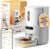 Pawsync Automatic Cat Feeder, WiFi Smart Scale Tracks Pet’s Food Intake, App Control, 3.6L Timed Food Dispenser for Cats and Dogs, Up to 10 Meals Per Day, Stainless Steel Bowl, Dual Power Supply