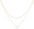 MEVECCO Layered Heart Necklace Pendant Handmade 18k Gold Plated Dainty Gold Choker Arrow Bar Layering Long Necklace for Women