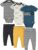 Onesies Brand Unisex Baby 3 Outfit Bundle Mix Match Pants Set