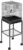 Pawhut 45-inch Metal Indoor Bird Cage, Parrot Cage, Bird Aviary with Detachable Rolling Stand, Storage Basket, and Accessories – Black