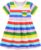 Toddler Girl Summer Dress Little Girls Cotton Short Sleeve Dresses Casual Midi Sundress for Kids 2-7 Years