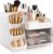 Homeanda Makeup Organizer with Drawers – Large Cosmetic Storage Box for Vanity, Bathroom, or Bedroom, Perfect for Skincare, Brushes, Lipstick, Eyeshadow,and Beauty Essentials (White)