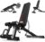 Adjustable Weight Bench, Commercial Grade 1200LB Workout Bench Press Set for Home Gym Strength Training Exercise, Incline Bench with 12+3 Adjustable Backrest&Seat Positions for Full Body Fitness