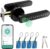 Smart Door Lock with Knob, Keyless Entry Door Locks with Handle, Fingerprint Door Knob for Bedroom/Front Door/Apartment,Generate Passcode Remotely Black