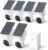 aosu Security Cameras Wireless Outdoor, 6-Cam Kit, No Subscription Required, aosuBase Expandable to 1TB (32GB Built-in), 360° Pan & Tilt, Human Auto Tracking, 5MP Color Night Vision, Easy Setup