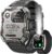 Military Smart Watch for Men (Answer/Make Calls), 2.01” Smart Watch for Android and iPhone, Fitness Tracker with Flashlight/Compass/100 Days Battery/Heart Rate/Sleep/100+ Sport Modes(2 Straps)