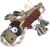 IOKHEIRA Dog Toys for Aggressive Chewers,Tough Indestructible Dog Toys,Squeaky Toys for Large Dogs,Durable Dog Chew Toys (Auburn)