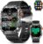 2.0″ Large Screen Military Smart Watch for Men, 1200mAh Battery, 100+ Days Battery, Bluetooth Calls, LED Flashlight, IP68 Waterproof, 110+ Sports Modes, Heart Rate/SpO₂/Sleep Monitor for Android & iOS