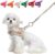 BEAUTYZOO Dog Harness for Small Dogs, No Pull Dog Harness and Leash Set, Soft Escape Proof Puppy Vest Harness with Handle, Reflective Lightweight Step in Harness for Girl Boy Dogs, Beige S