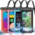 4 Pack Multicolor Universal Waterproof Phone Pouch, Large Phone Waterproof Case Dry Bag,Protection Level: IP68,Outdoor Sports for Apple iPhone,Samsung,and More,(Fits Up to 8.3”),Black,Blue,Pink,Orange