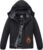 QMP Winter Jacket for Boys and Girls Waterproof Ski Jacket Winter Snow Coat Hooded Fleece Windproof with Zip Pockets