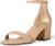 Amazon Essentials Women’s Two Strap Ankle Strap Block Heel Sandal