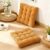 Meditation Floor Pillow Set of 2,Memory Foam Meditation Cushion for Adults Sitting, Large Square Thickened Seat Cushions for Yoga, Tatami Living Room (2, Orange)