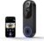 Lunelyx 1080P Wireless Video Doorbell Camera, Outdoor Surveillance Cameras, FHD Live View, Cloud Storage, AI Human Detection, Instant Alert, Night Vision, Two Way Audio, 2.4G WiFi Only