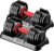Adjustable Dumbbell Set, 10-in-1 25LB/55LB Ajustable Dumbbells with Safe Locking System, Enclosed Storage Tray, 1 Sec Fast Adjustment, Comfortable Non-Slip Textured Grip, Suitable for Home Gym Workouts Men and Women