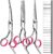TINMARDA 5 in1 Dog Grooming Scissors Kit, Professional Dog Scissors for Grooming with Safety Round Tips, Titanium Coated Grooming Shears for Dogs Cat Pet At Home