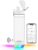 Smart Water Bottle with Reminder To Drink Water, Lights And Sound, Water Intake Tracker, Rechargeable, Tritan Plastic, Spout Hydrate Glow Bottle 26 Oz, Smart Hydration Reminder (white)