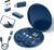 USB to USB-C Adapter, USB C Charging Cable Adapter Kit Contains Multiple OTG Adapters for USB Type C/USB A/USB C Male Cable/Micro USB, Equipped with SIM Extractor/SIM Slot/Phone Holder (Blue)