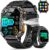 Military Smart Watch for Men, 2.01” Fitness Tracker with 1200mAh Long Battery Life, Bluetooth Calls, Flashlight, IP68 Waterproof, Heart Rate/Sleep Tracking, 100+ Sports Modes for Android iPhone