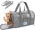 Refrze Cat Carrier for Large Cats 20 lbs, Medium Cat Under 25 lbs, Dog Carriers for Small Dogs, Soft Travel Pet Carrier for 2 Cats Small Dogs, Grey