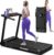 Treadmill with Handles, 2026 Upgraded Small Treadmills Home, Portable Electric Treadmills for Home 300 lbs Capacity,Walking Pad Treadmill,Lightweight Foldable Walking Pad,LED Display(Black)