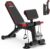 Adjustable Weight Bench – Utility workout Benches for Exercise, Free Installation Design for Portable Fitness Strength Training Equipment at Home Gym