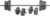 US Weight 105 Pound Barbell Weight Set for Home Gym| Adjustable Weight Set with Two Dumbbell Bars and Full 6 Ft Bar, Black