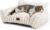 Cat Beds for Indoor Cats – Cute Cat Couch Bed Fluffy Pet Sofa with Faux Rabbit Fur Washable Cover, Fuzzy Pet Couch in 3D Diamond Pattern, Suppportive Large & Small Cats Sofa, 24inch Off White