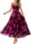 BTFBM Women Summer Floral Maxi Dresses Elegant Spaghetti Strap Dress Printed Party Dress Beach Long Dresses