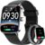 Smart Watch for Women Men, 1.85″ HD AMOLED Fitness Tracker (Answer/Call) with 24/7 Heart Rate/Sleep/SpO2 Monitor for iPhone & Android, 120+ Sports Modes Smartwatch with IP68 Waterproof, 2 Bands