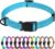 TagME Reflective Nylon Dog Collars, Adjustable Classic Pet Collar with Quick Release Buckle for Extra Small Dogs, Sky Blue, 5/8″ Width