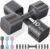 FEIERDUN DB3 5-in-1 Adjustable Dumbbell Set of 2, 12LBS/20LBS Hand Weights for Women, Men, 1s-Adjust Dual-Stable Dumbbell Set for Women Home Gym & Outdoor
