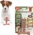 SPOT Bam-Bones Plus T Bone – Bamboo Fiber & Nylon Dog Chew Toy for Moderate to Aggressive Chewers, Durable & Non-Splintering, Long Lasting Beef Flavor Toy for Dogs & Puppies Under 30 lbs, 4 in