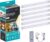 PureOptics LED Works with Alexa Smart Under Cabinet Lighting Kit, Adjustable LEDs, (6) 9″ Bars, White