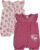 Cudlie 2-Pack Baby Girl Rompers – Soft Cotton, Everyday Comfort