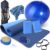 Yoga Starter Kit – 11-Piece Set with Yoga Blocks, Strap, Ball, Mat, Carrying Strap, Net Bag, Cooling Towel