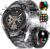 LIGE Military Smart Watch for Men iPhone Android 1.43″ HD Amoled Rugged 110+ Sport Modes IP68 Waterproof Answer/Make Call Fitness Running Heart Rate Blood Pressure Health Mens Smartwatch