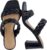 CUSHIONAIRE Irine Chunky Heels for Women, Braided Block Heel Sandals with Square Toe and Memory Foam